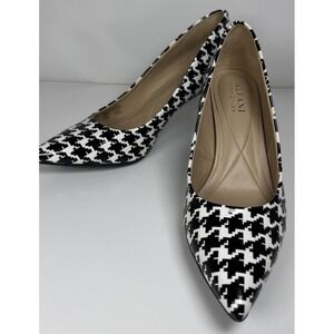 ALFANI 6.5 Women Jeules Houndstooth Pointed Toe Stiletto Slip On Pumps Heels